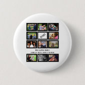 Aangepaste moderne vaders Dag 11 Foto Collage Ronde Button 5,7 Cm (Voorkant)