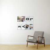 Aangepaste moderne Valentijnsdag 4 Fotocollage Wandkleed (In Situ (horizontaal))