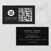 Aangepaste moderne visitekaartjes met logo en QR-c (Voorkant / Achterkant)