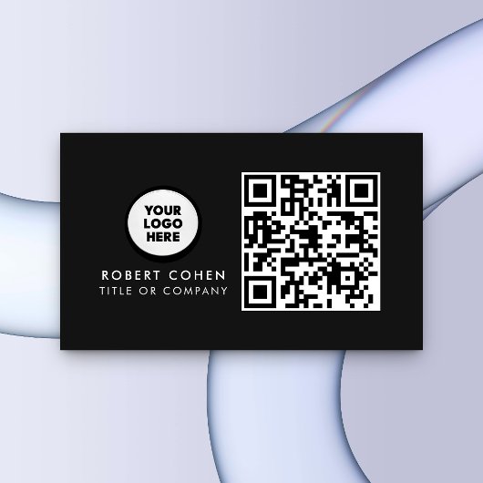 Aangepaste moderne visitekaartjes met logo en QR-c