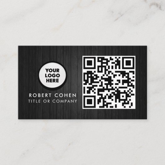 Aangepaste moderne visitekaartjes met logo & QR-co (Voorkant)