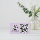 Aangepaste moderne visitekaartjes met logo & QR-co (Staand voorkant)