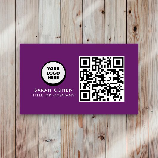 Aangepaste moderne visitekaartjes met logo & QR-co
