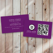 Aangepaste moderne visitekaartjes met logo & QR-co