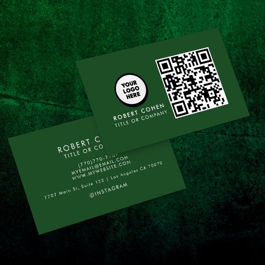 Aangepaste moderne visitekaartjes met logo & QR-co