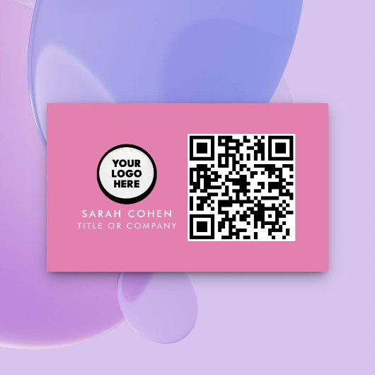Aangepaste moderne visitekaartjes met logo & QR-co