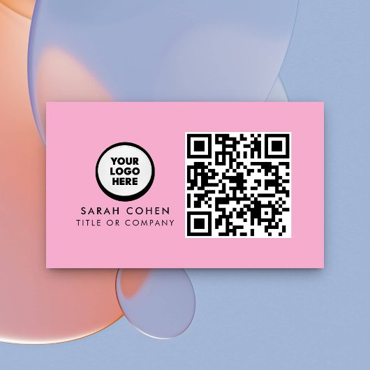 Aangepaste moderne visitekaartjes met logo & QR-co