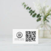 Aangepaste moderne visitekaartjes met logo & QR-co (Staand voorkant)
