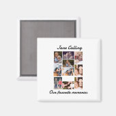 Aangepaste Moderne Vrienden 10 Foto Collage Magneet (Voorkant / Achterkant)