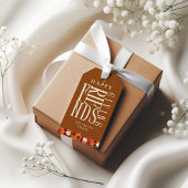 Aangepaste moderne vrienden-dankfeest herfst elega cadeaulabel