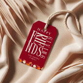 Aangepaste moderne vrienden-dankfeest herfst elega cadeaulabel