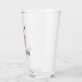 Aangepaste moderne waterverf Mopshasekop Pasen Glas (Links)