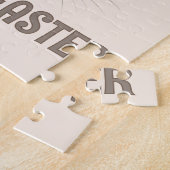 Aangepaste Moderne Waterverf Schattige Paashaas Ne Legpuzzel (Zijkant)