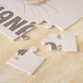 Aangepaste Moderne Waterverf Schattigee Bunny Face Legpuzzel (Zijkant)