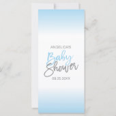 Aangepaste moderne wensen voor BABY BOY Blue White (Achterkant)