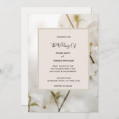 Aangepaste Moderne Zachte Bloemen Elegante Bruilof Kaart (Voorkant / Achterkant)