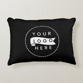Aangepaste moderne zakelijke Logo Accent Kussen
