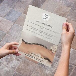 Aangepaste moderne zakelijke Logo Adverteren foto Flyer