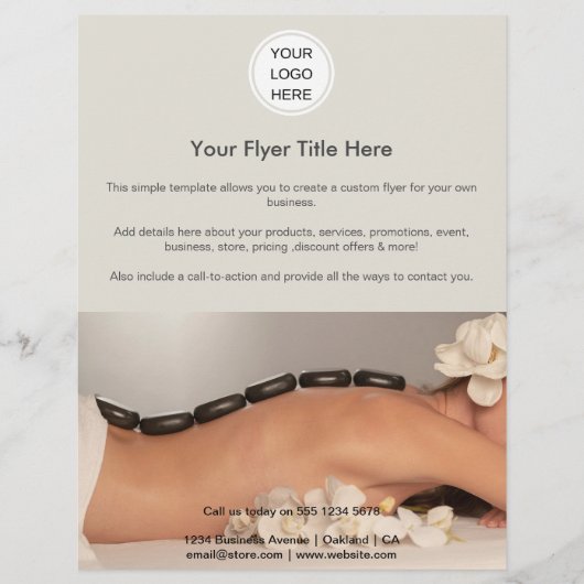 Aangepaste moderne zakelijke Logo Adverteren foto Flyer (Voorkant)