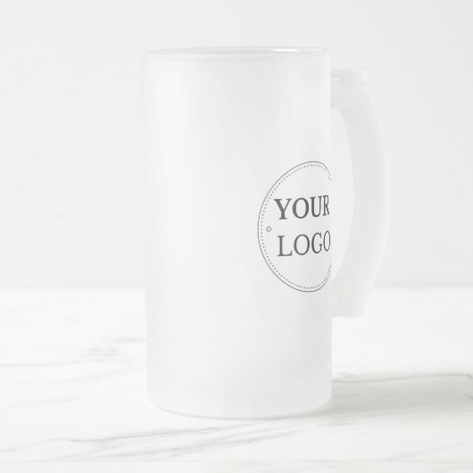 Aangepaste moderne zakelijke Logo-merk Matglas Bierpul (Voorkant rechts)