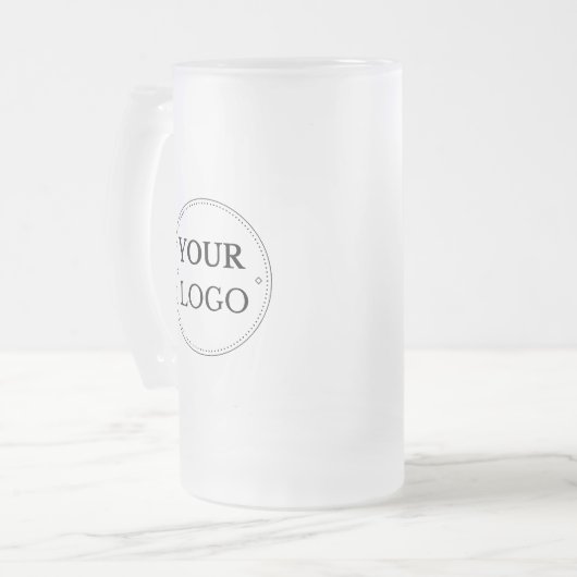 Aangepaste moderne zakelijke Logo-merk Matglas Bierpul (Voorkant links)