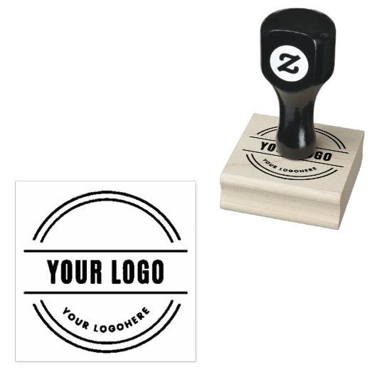 Aangepaste, moderne zakelijke Logo Rubberstempel (Gestempeld)