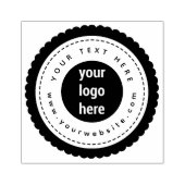 Aangepaste moderne zakelijke Logo & tekst Rubberstempel (Afrduk)