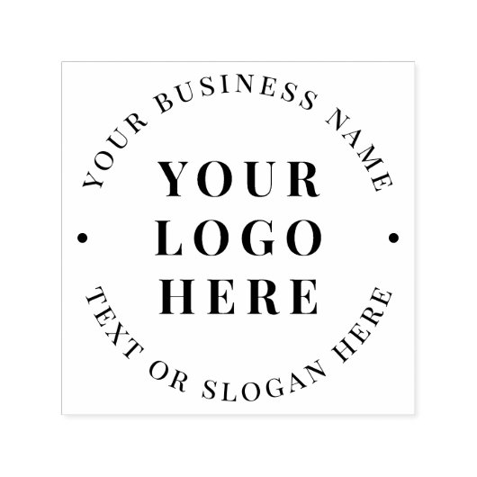 Aangepaste, moderne zakelijke Logo Zelfinktende Stempel (Design)