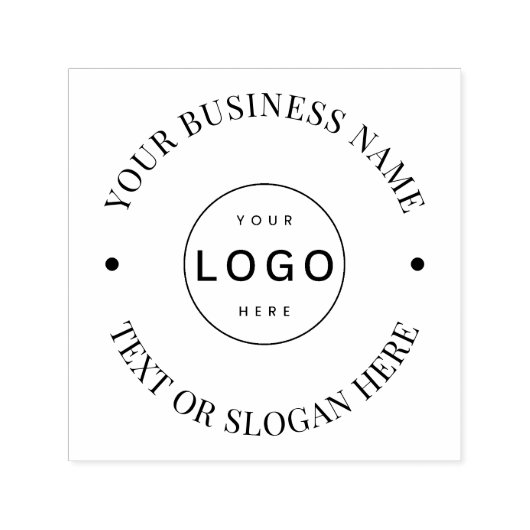 Aangepaste, moderne zakelijke Logo Zelfinktende Stempel (Design)