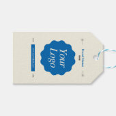 Aangepaste moderne zakelijke merk Logo Cadeaulabel (Voorkant (Horizontaal))