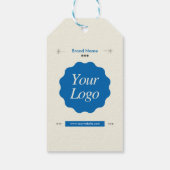 Aangepaste moderne zakelijke merk Logo Cadeaulabel (Achterkant)