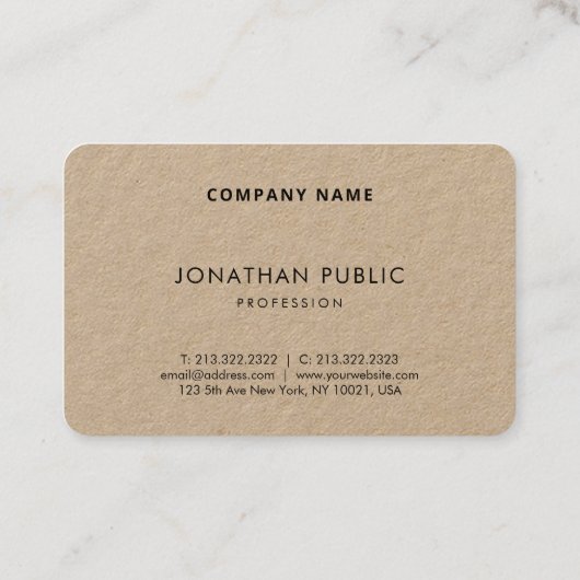 Aangepaste, moderne zakelijke Sjabloon Visitekaartje (Achterkant)