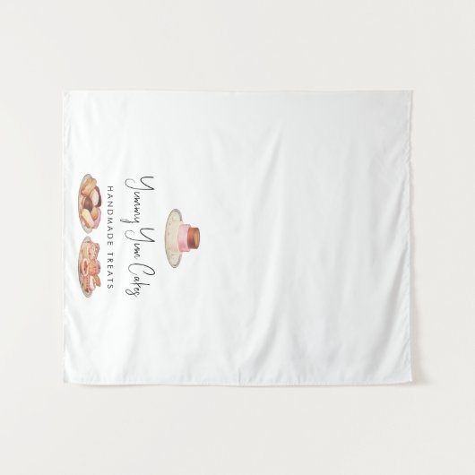 Aangepaste moderne zakelijke tafel runner cakes ba wandkleed (Voorkant (horizontaal))