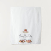 Aangepaste moderne zakelijke tafel runner cakes ba wandkleed (Voorkant)