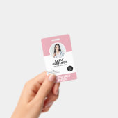 Aangepaste moderne ziekenhuiswerknemer foto ID Roz Badge (Handheld)