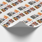 Aangepaste moderne zussen 6 Foto Collage Cadeaupapier (Hoek)