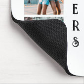 Aangepaste moderne zussen 6 Foto Collage Muismat (Hoek)