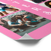 Aangepaste moderne zussen 6 Foto Collage Poster (Hoek)