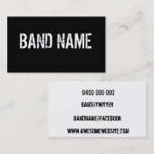 Aangepaste moderne zwart-witband visitekaartje (Voorkant / Achterkant)