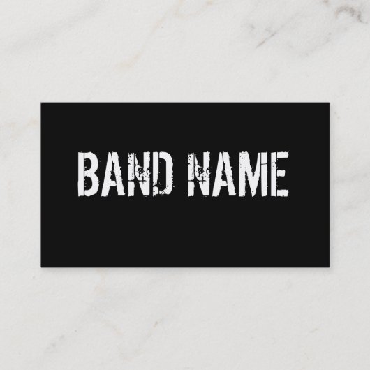 Aangepaste moderne zwart-witband visitekaartje (Voorkant)