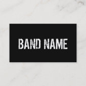 Aangepaste moderne zwart-witte band QR-code Visitekaartje (Voorkant)