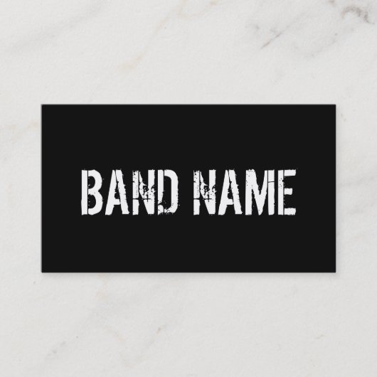 Aangepaste moderne zwart-witte band QR-code Visitekaartje (Voorkant)