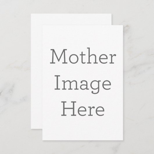 8,9 x 12,7 cm Enkele bedankkaart (Voorkant / Achterkant)