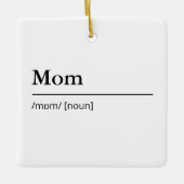 Aangepaste Moeder Definitie modern wit woordenboek Keramisch Ornament (Voorkant)