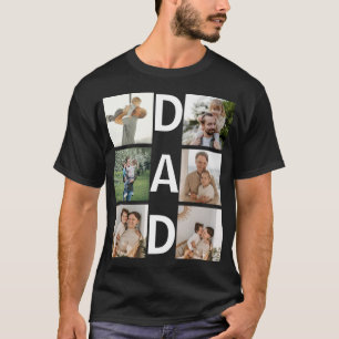 Aangepaste Moeder Foto Gepersonaliseerde Vaderdag T-shirt