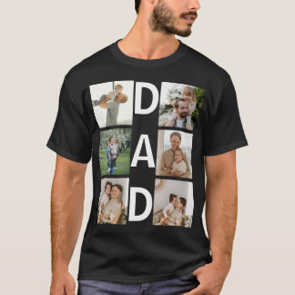 Aangepaste Moeder Foto Gepersonaliseerde Vaderdag T-shirt