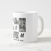 Aangepaste Moeder Foto Mok: Gepersonaliseerde Moed Grote Koffiekop (Voorkant rechts)