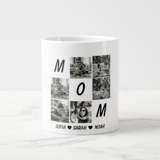 Aangepaste Moeder Foto Mok: Gepersonaliseerde Moed Grote Koffiekop