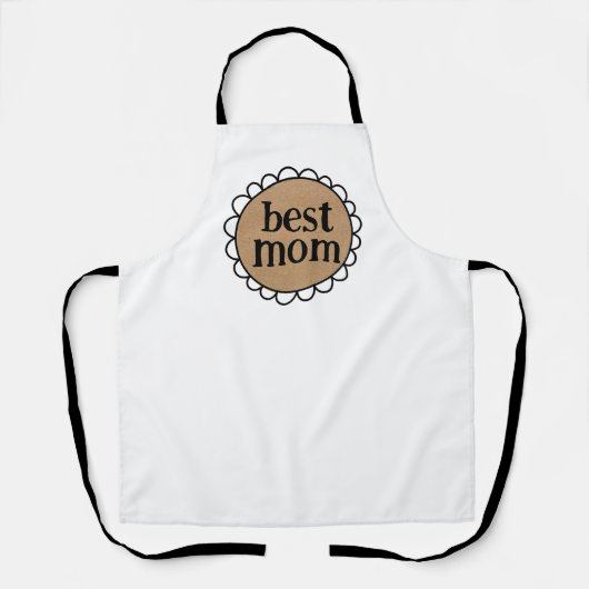 Aangepaste moeder geschulpte rand schort (Voorkant)