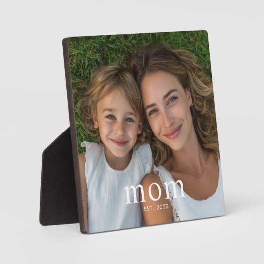 Aangepaste Moeder Gevestigd Modern Minimaal Foto Fotoplaat (Voorkant)